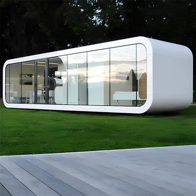 Modern Prefab Apple Cabin - Premium Container Home With Light-Filled, High-Ceiling Design